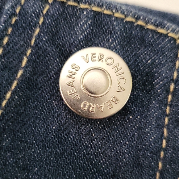 Veronica Beard Dark Blue Flare Jeans - Picture 3 of 6